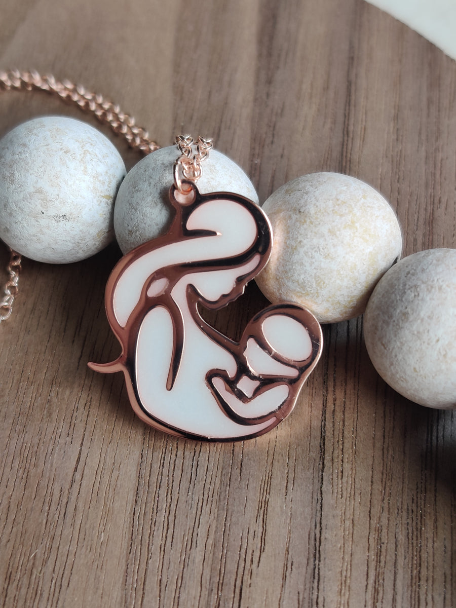 Mother and Baby Pendant - Breastmilk jewelry