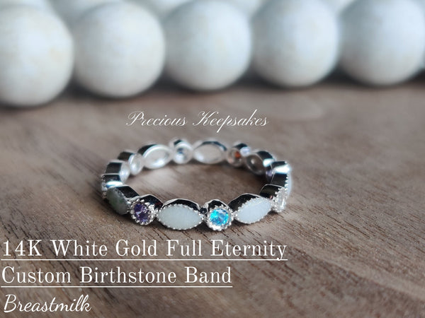 Custom Birthstone Band (Full Eternity) size 7 & 8