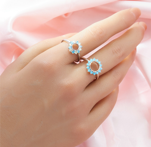 Coralie Birthstone Ring (Sterling Silver)