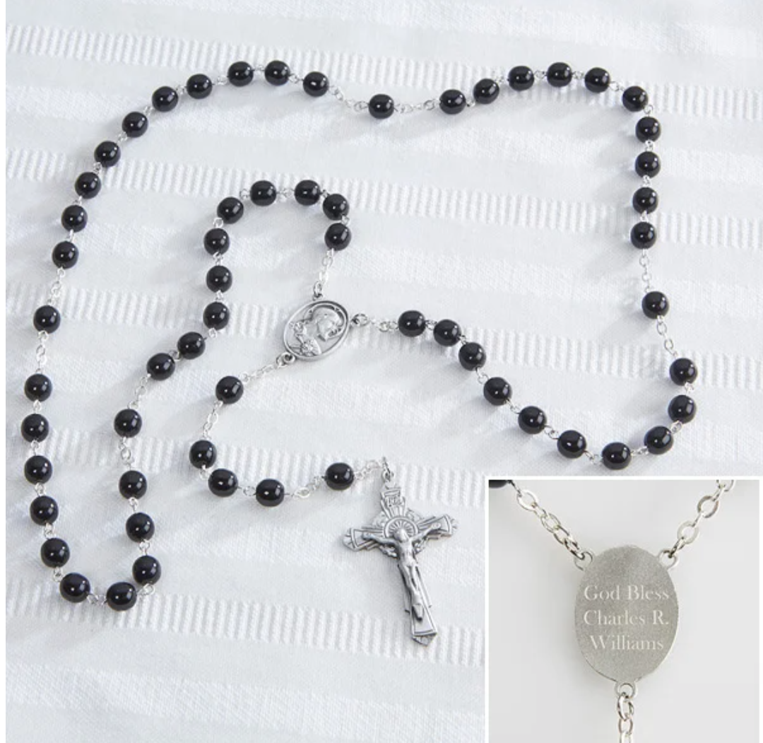 3 Rosary Beads with 15 Wine Beads