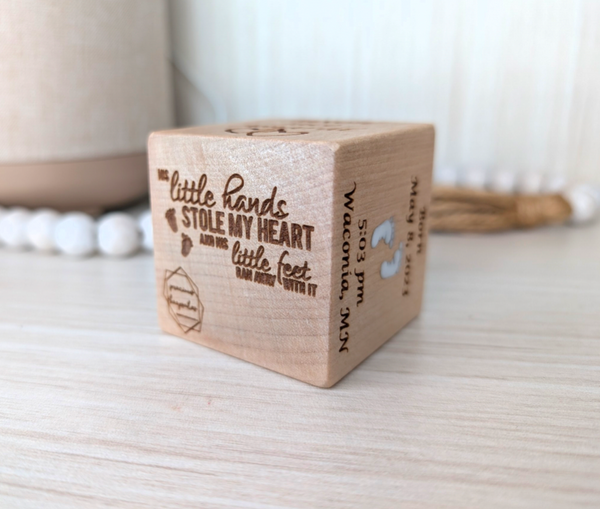 Baby Keepsake Block