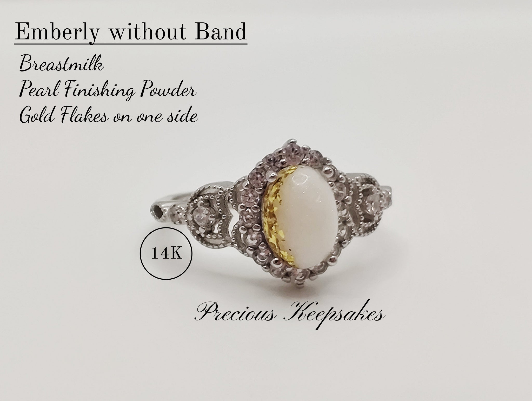Emberly Ring without Band 14K