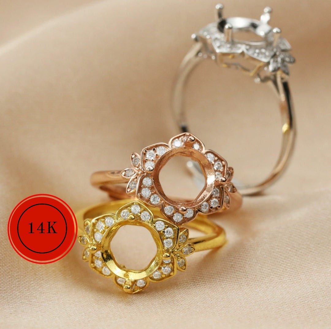 Magnolia Ring 14K