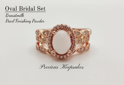 Oval Bridal Set