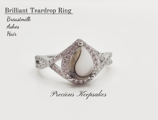Brilliant Teardrop Ring