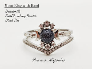 Moon Ring with Band