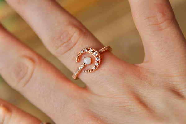 Moon and Star Ring Adjustable