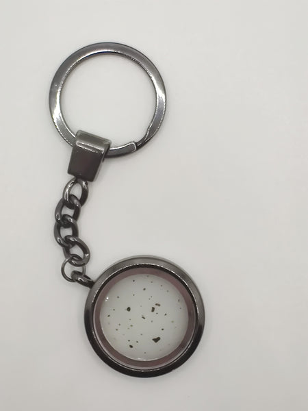 Glass Locket Keychain
