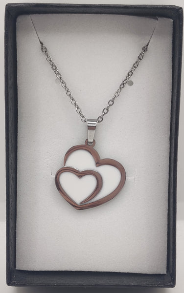 Double Heart  Necklace