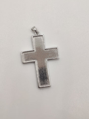 Cross Neckalce with Sterling Silver Back