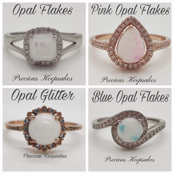 Opal Band Ring