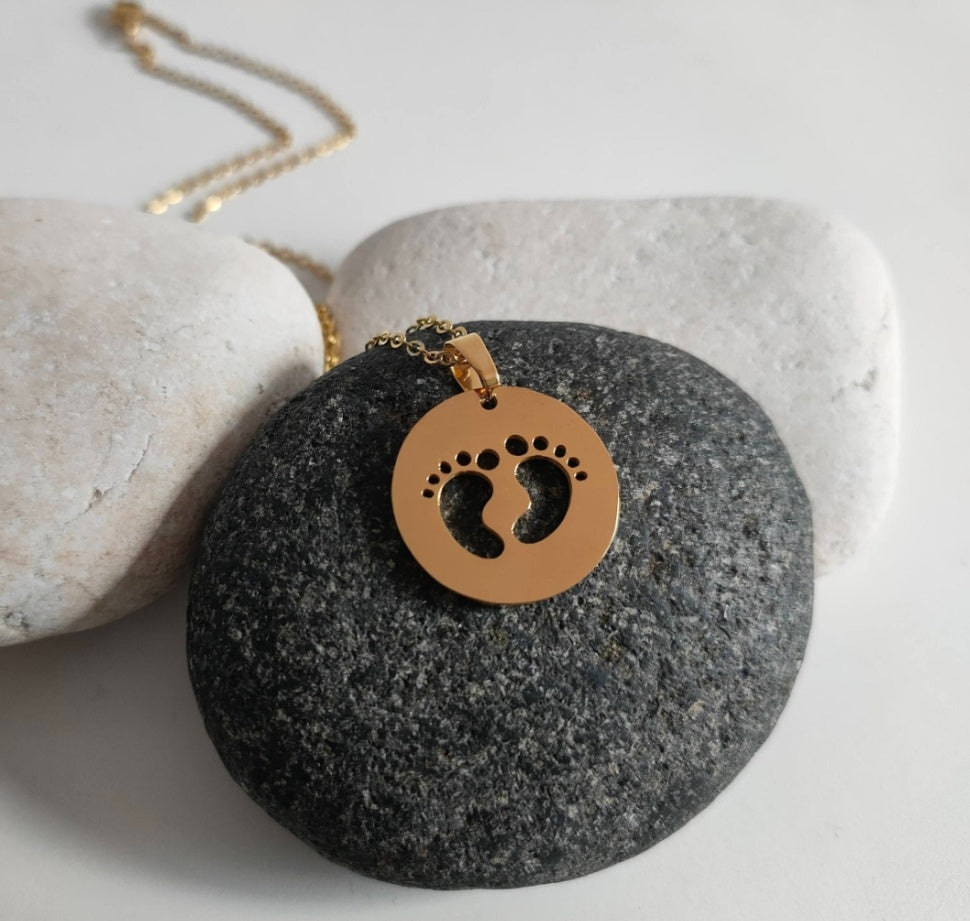 Footprint Necklace