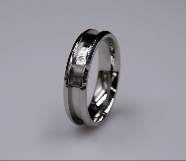Tungsten Ring 6mm Wide, 3mm Channel