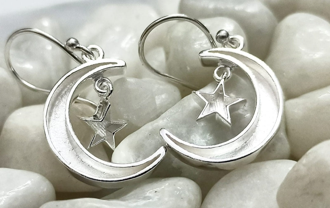 Moon & Star Dangles